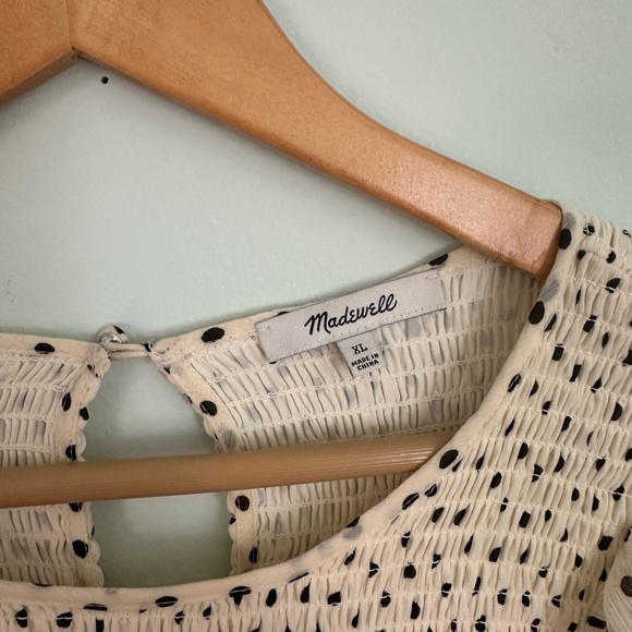 Madewell Polka Dot Long Sleeve Dress - Picture 7 of 10